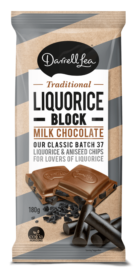 Image of MILK LIQUORICE BLOCK 180G