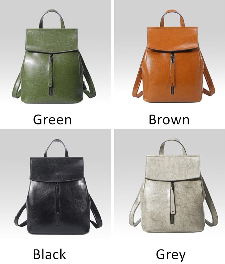 OPAGE Leather Backpack Purse for Women Fashion Tassel Shoulder Bags – Kinzd