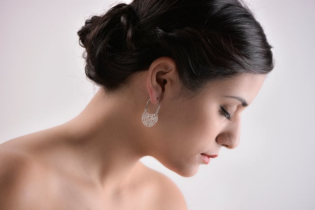 EARRINGS silver 925,  Epoca 2018, #030-85