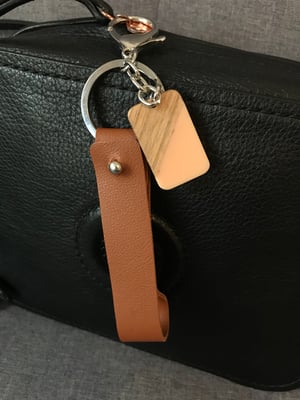 Image of Leather Pendant Keyring  
