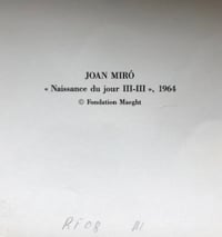 Image 5 of joan miro / naissance du jour III - III / 23/109