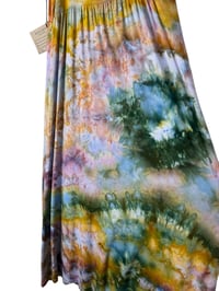 Image 9 of M Jersey Knit Long Sundress in Earthy Watercolor Ice Dye