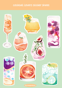 Cocktail Lovers Sticker Sheet