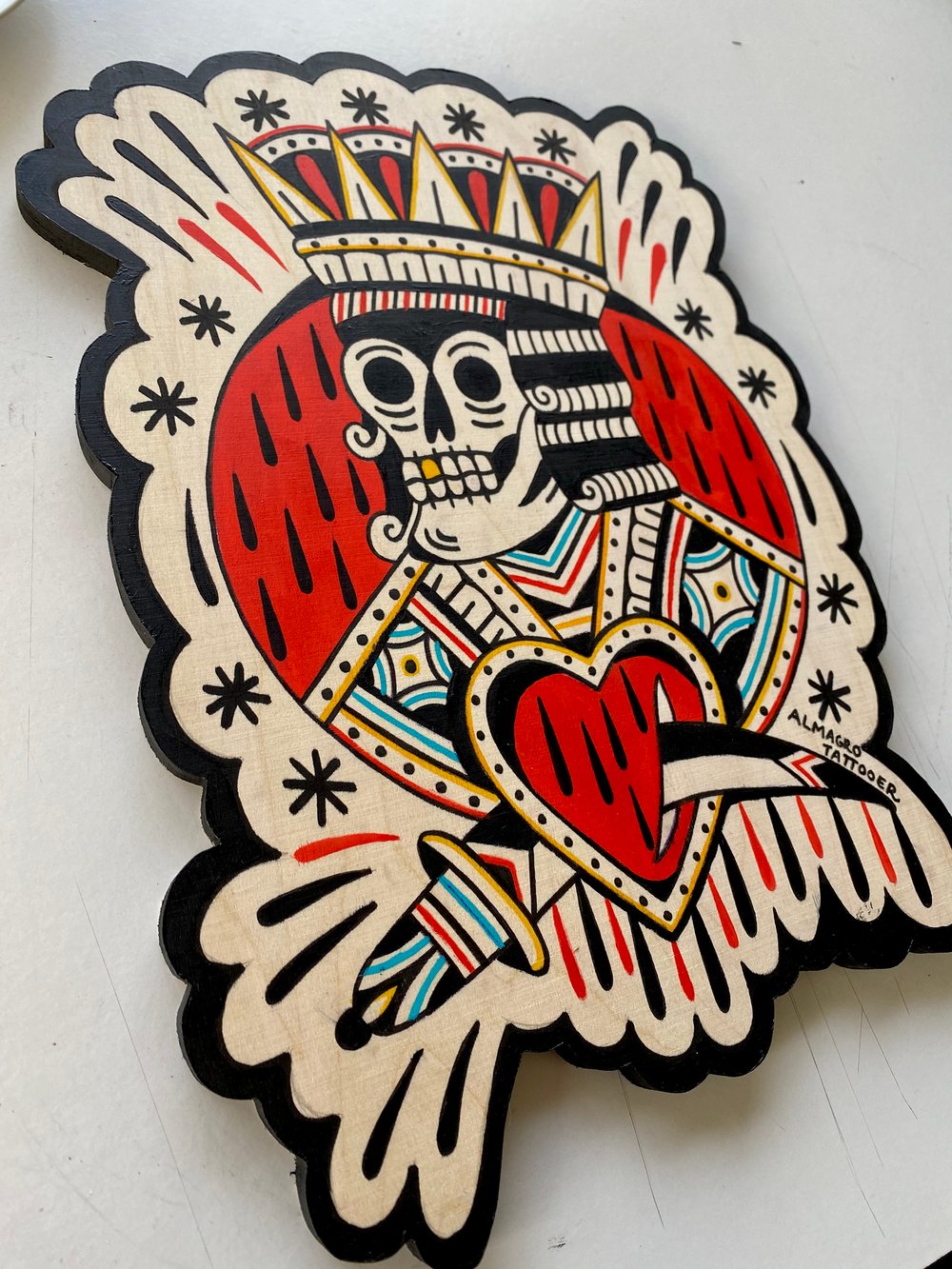 King of Death / Acrylic on wood