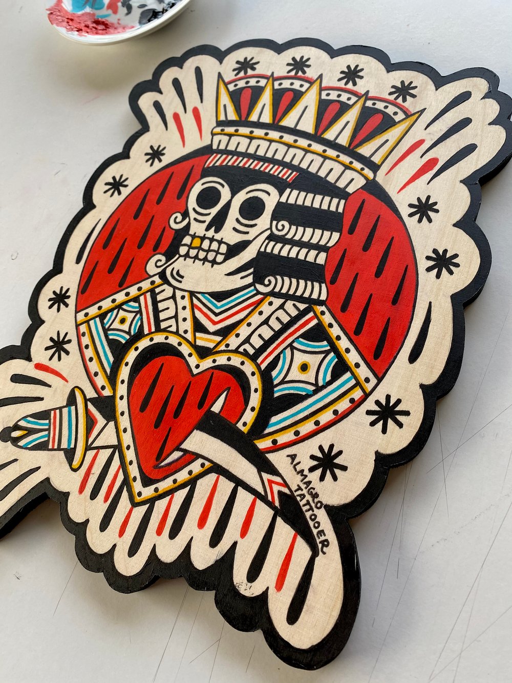 King of Death / Acrylic on wood