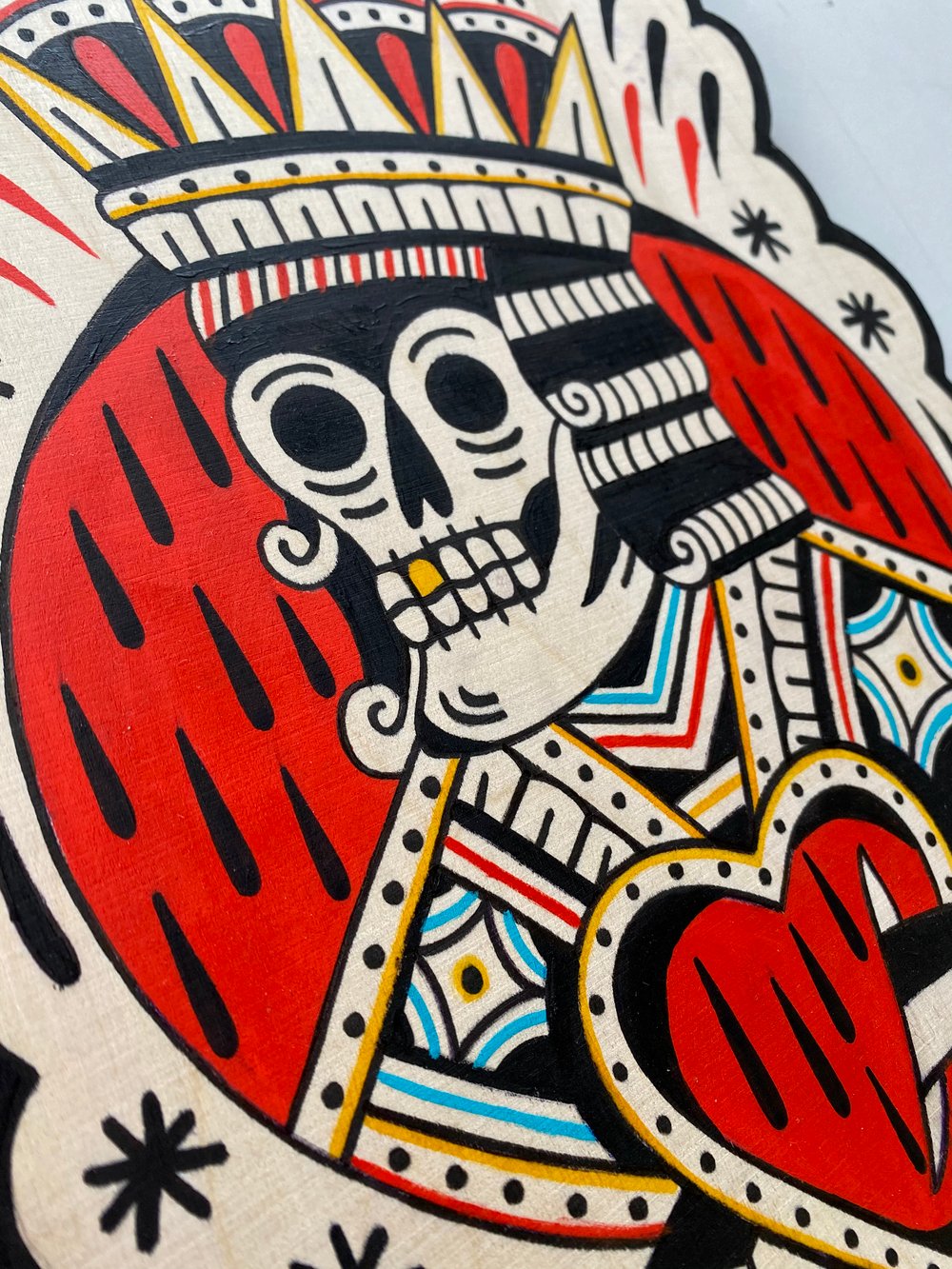 King of Death / Acrylic on wood