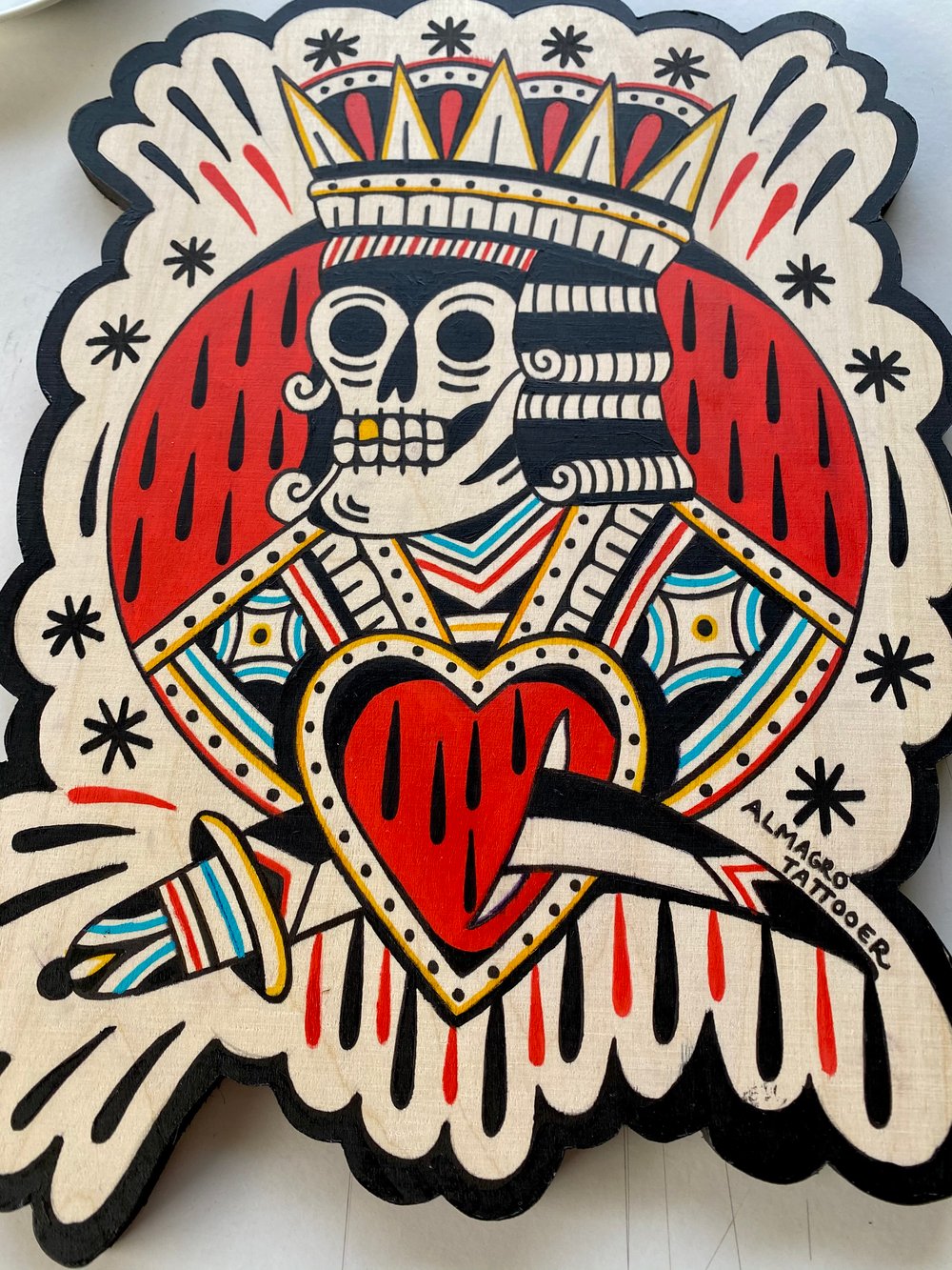King of Death / Acrylic on wood