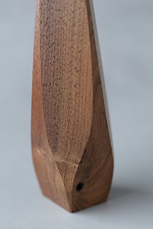 Image of Wavy walnut wood vase - ready to ship
