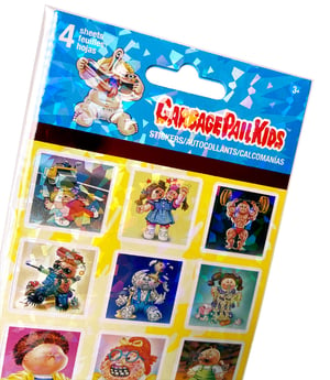 Garbage Pail Kids Stickers - 4 Holographic Foil Sheets