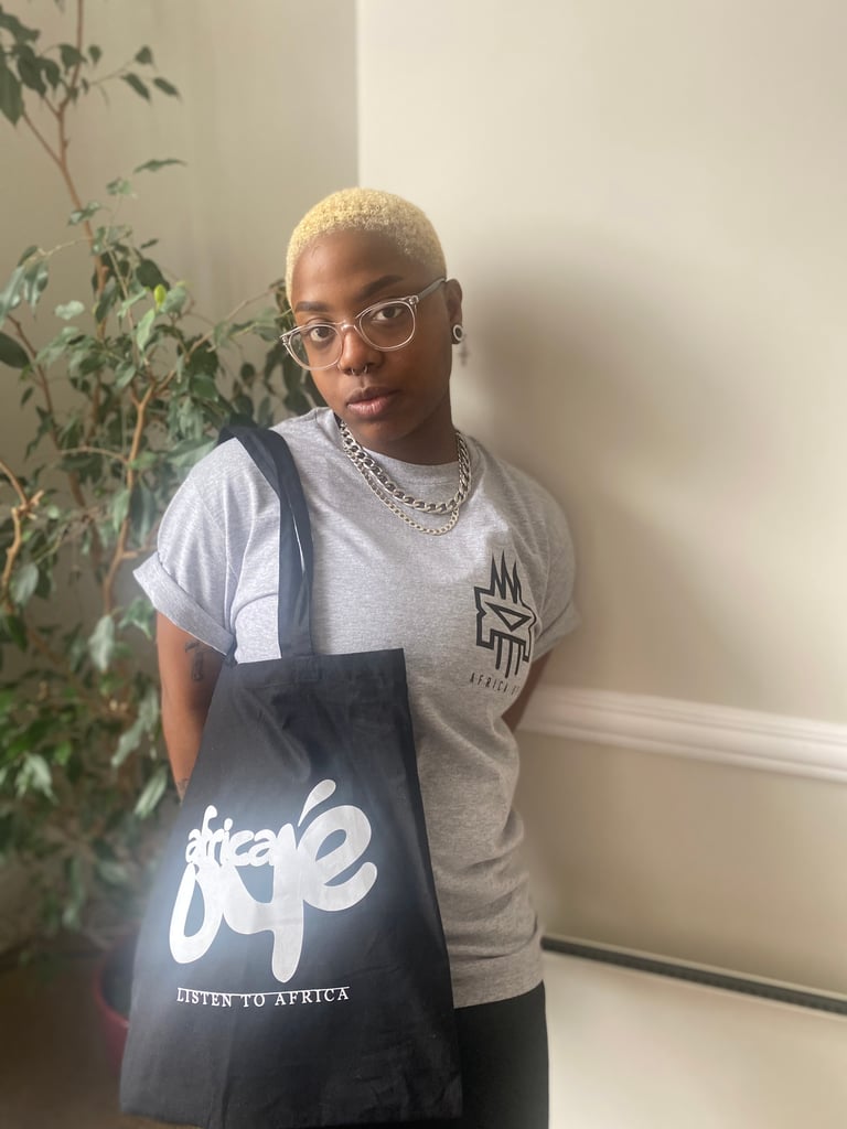 Black Tote Bag - Type Logo