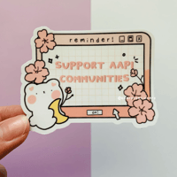 Image 1 of Support Asian Communities Sticker