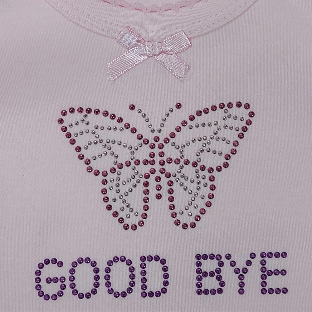 Image of Good Bye Butterfly Pink Tank Top Restock 