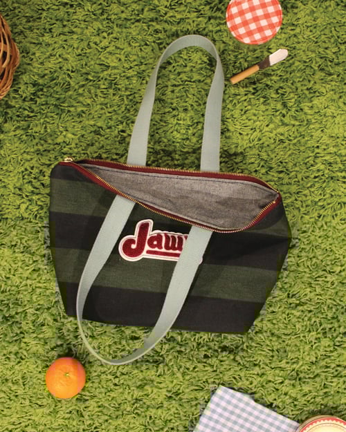 Image of PHILLIES JAWN Striped Short Tote