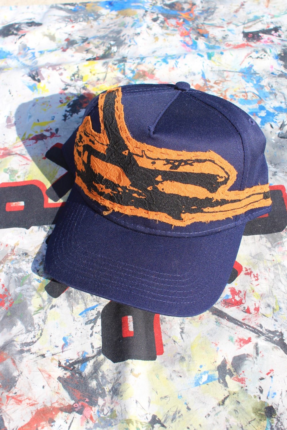 from the sky baseball cap in navy blue