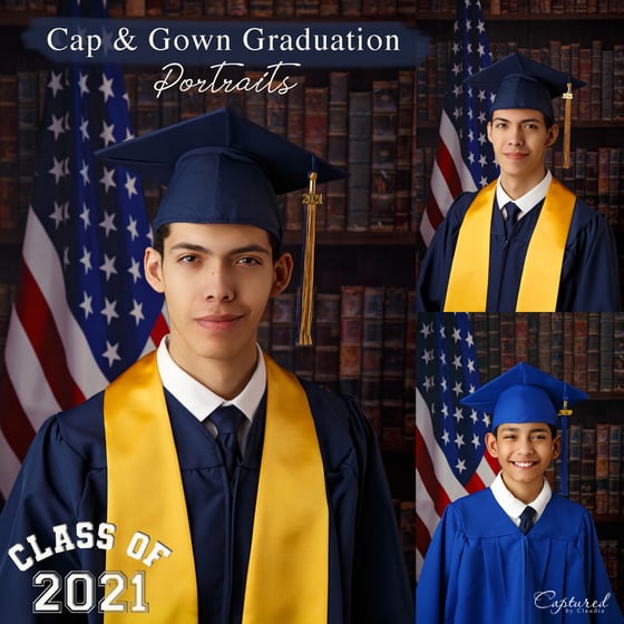 Image of Cap & Gown Graduation Portraits- 50% deposit