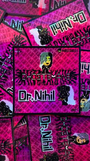 Image of Ghostemane / Dr Nihil Ltd Ed. Pink Holo Sticker (2021 version)