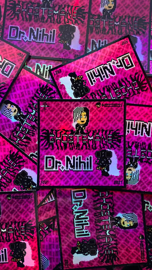 Image of Ghostemane / Dr Nihil Ltd Ed. Pink Holo Sticker (2021 version)