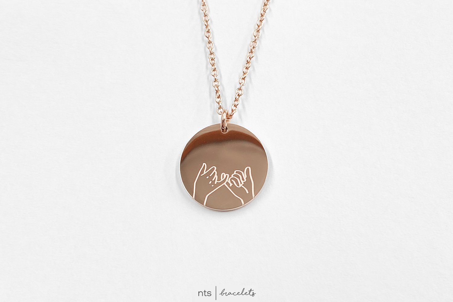 Image of PINKY PROMISE NECKLACE (Rose Gold)