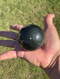 Image 5 of Rainbow Obsidian Sphere #1960