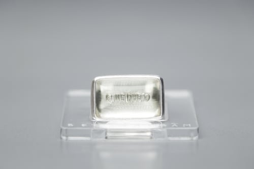 Image of "Without doubt" silver ring with rock crystal · SINE DUBIO · 
