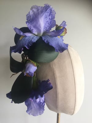 Image of Violet orchid headpiece 