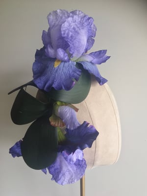 Image of Violet orchid headpiece 