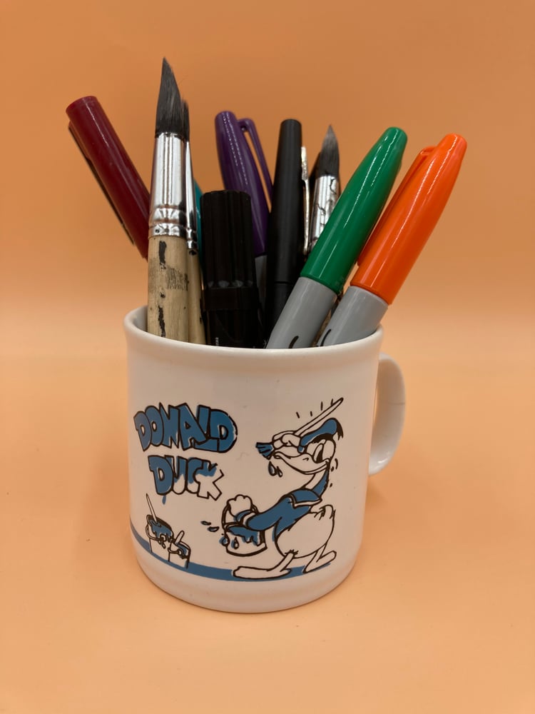 Image of Vintage Donald Duck mug.