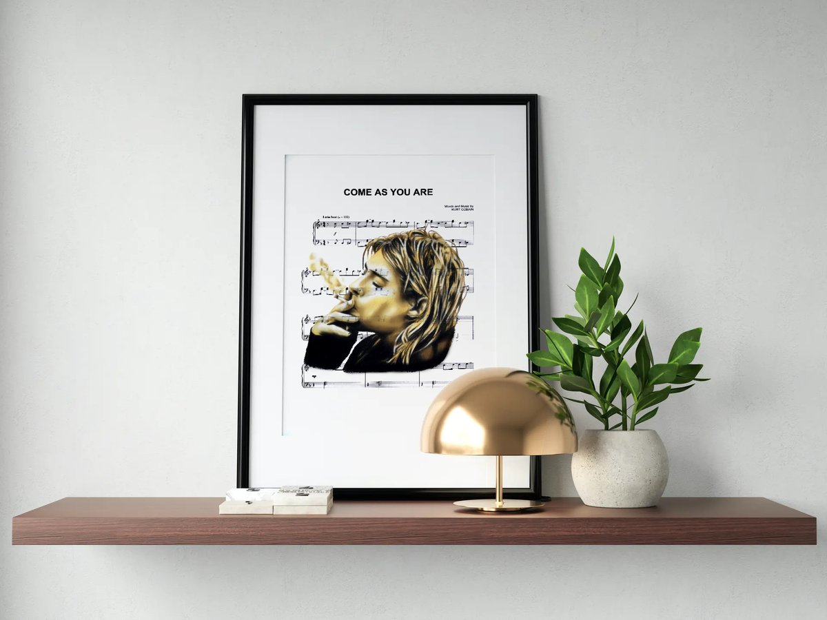 Kurt Cobain Portrait Print