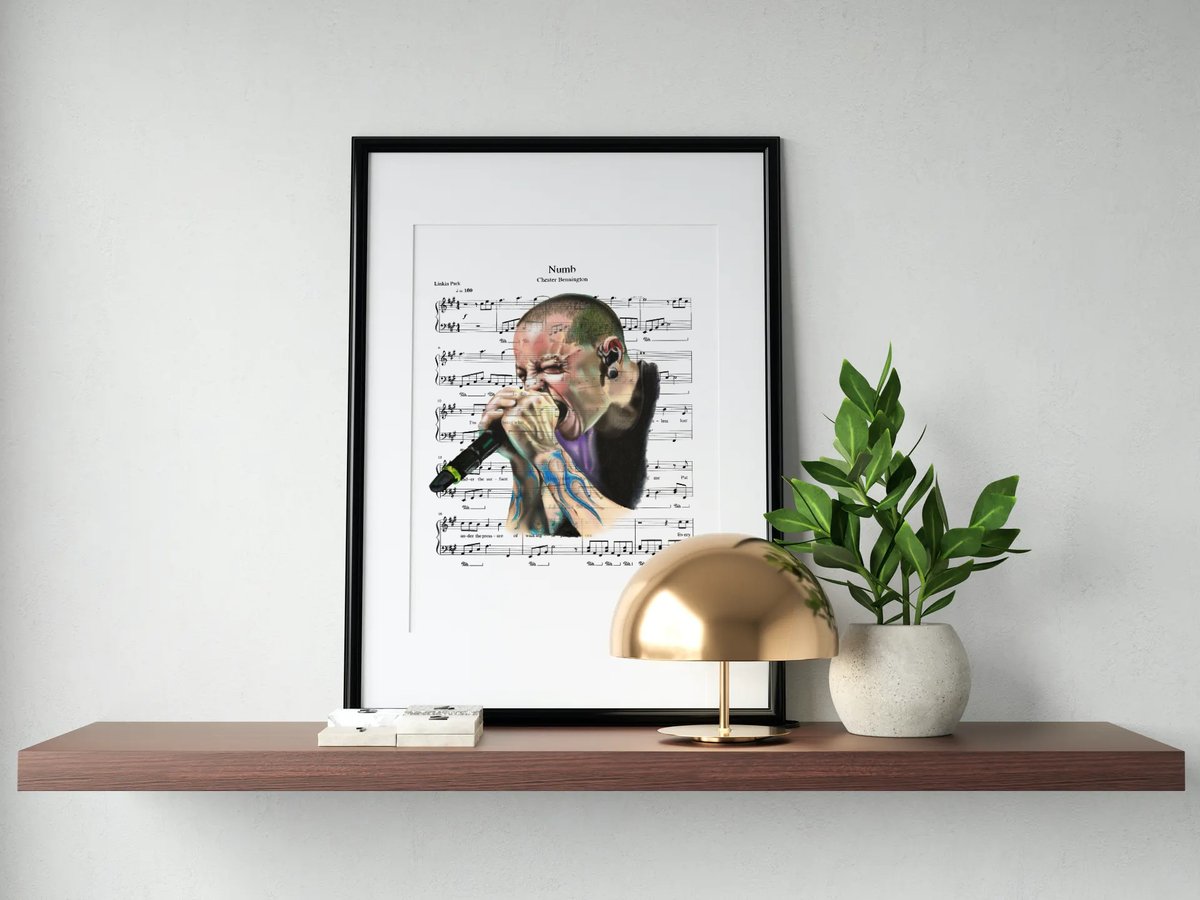 Chester Bennington Portrait Print