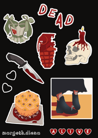 Dead or Alive Sticker Sheet