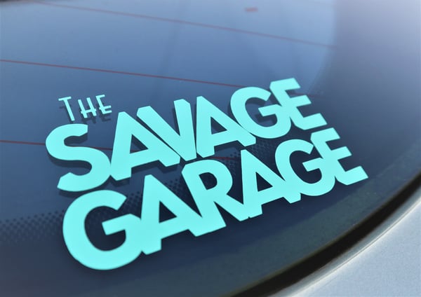 Image of Mint Green ‘The Savage Garage’ Decal 
