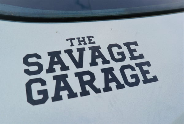 Image of Black ‘The Savage Garage’ Decal