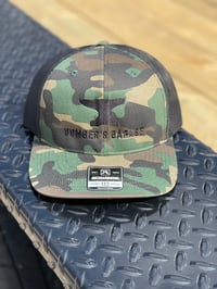 Image 1 of Bomber's Garage Woodland Camo Snappy Boi Trucker 