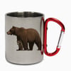 Bear and Cub Carabiner Steel Mug