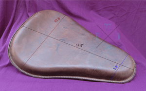 Genuine 'Crazy Horse' Leather Motorcycle Seat [TPJY x Sick Saddles]