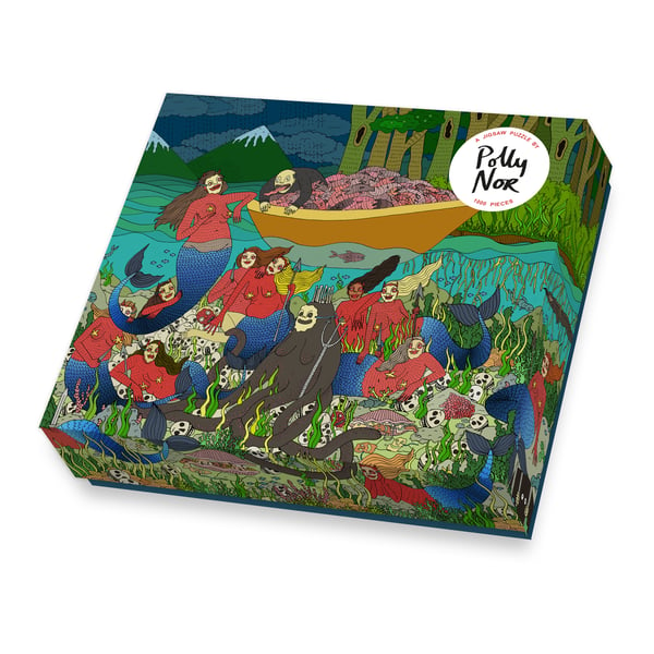 Image of Polly Nor Jigsaw Puzzle "Come On In, The Water's Fine!" - 100% Recycled Board