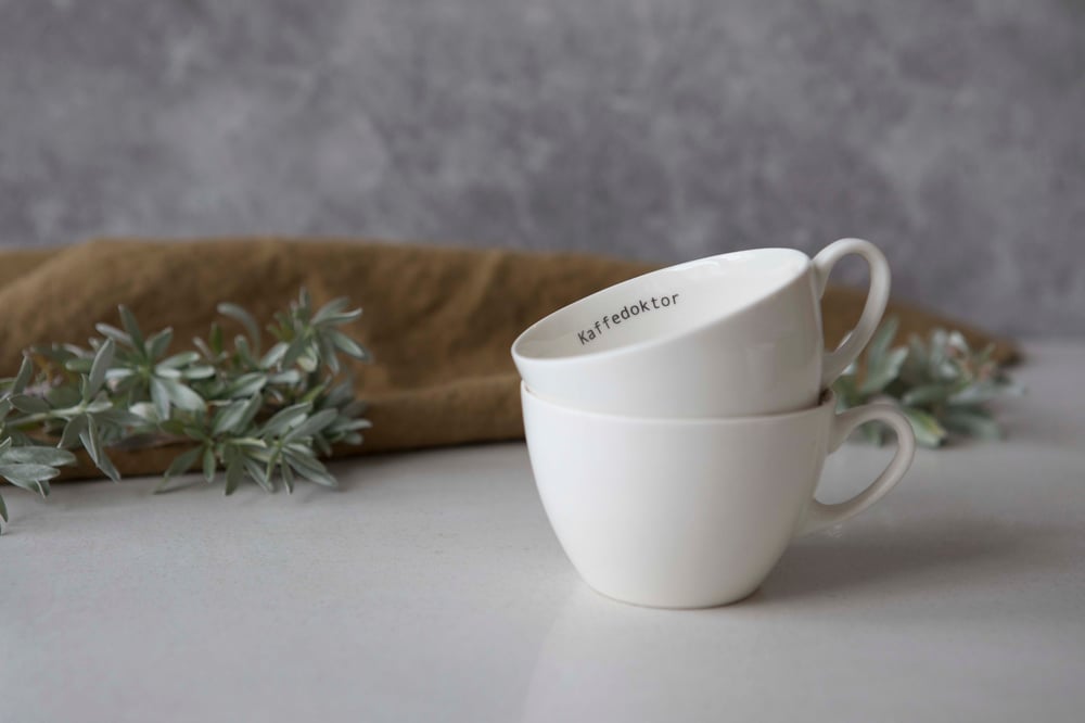 Image of Espresso kopp med tekst- bestilling