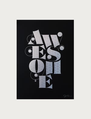 Image of Awesome Poster Holographic Foil