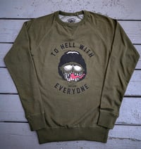 Image 5 of To Hell With Everyone Crewneck Sweatshirt