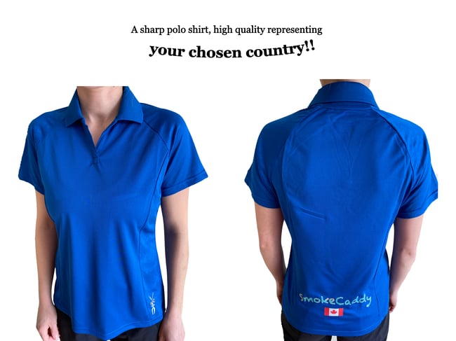 Women's Smoke Caddy custom Country polo!!