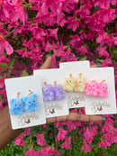 Image 1 of Pastel Blizzy Bear Earrings