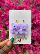 Image 3 of Pastel Blizzy Bear Earrings