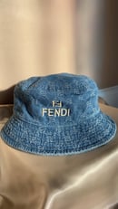 Image 1 of Fendi Denim Bucket Hat
