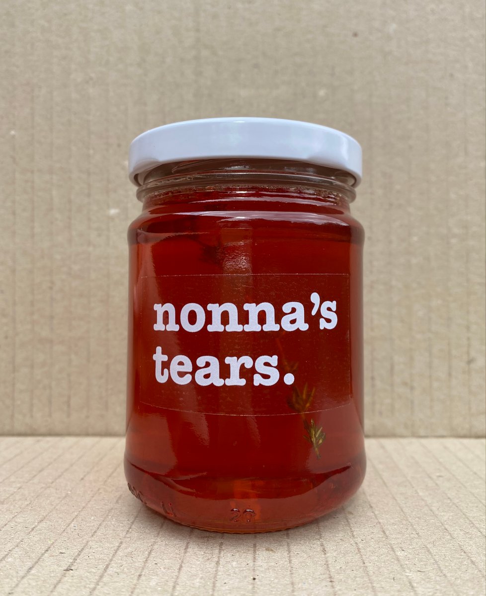 apple & thyme jelly. 250ml nonna’s tears.