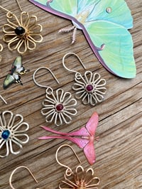 Image 2 of Sterling Ruby Bloom Earrings