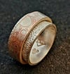 Mokume gane meditation ring. 