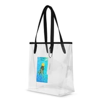 Image 1 of ArtxAdrienne "Pinapple Upside Down Pool Float" City Street Tote