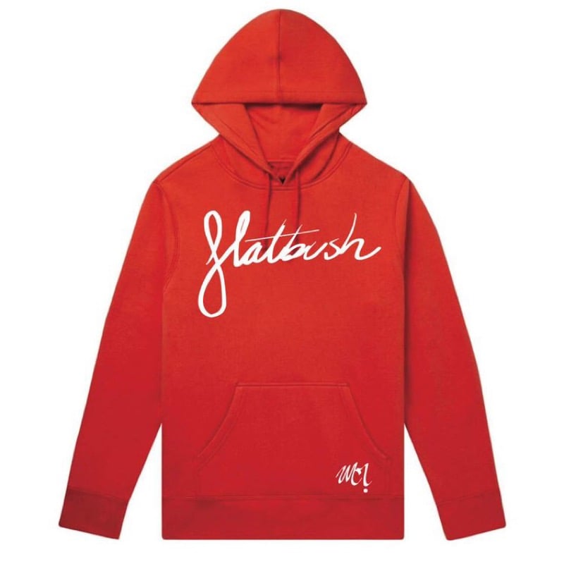 Image of Flatbush Signature Hoodie (Red/White)