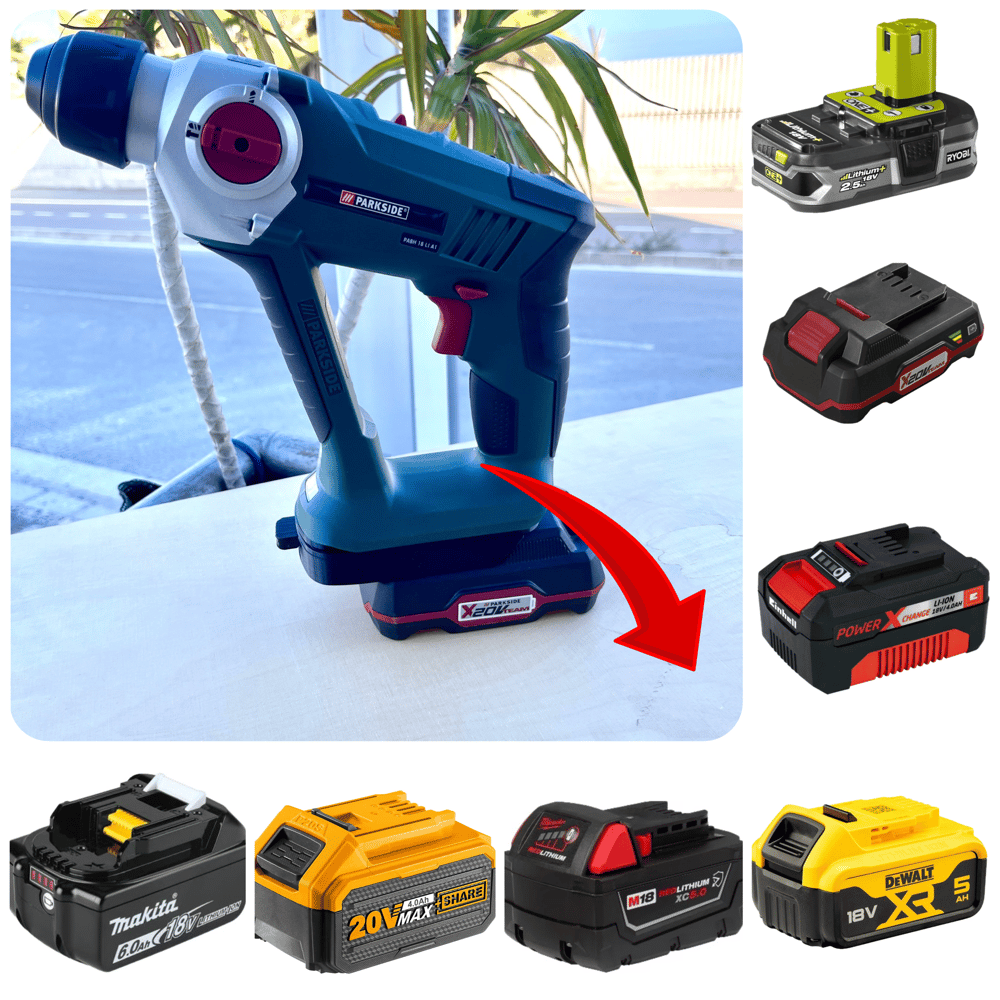 Adattatore convertitore batteria da 18 V a 20 V,Batteria Convertitore Adattatore convertitore batteria da 18 V a 20 V,Batteria Convertitore
