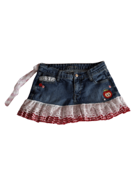 Image 1 of Apple Dreamin’ Mini Skirt 🍎🤍✨(S) 